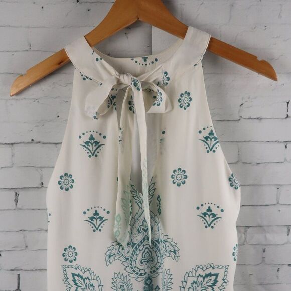 LULU'S GREEN & WHITE I CAN SEA IT NOW MEDALLION PRINT SHIFT MINI DRESS SIZE M - Picture 10 of 11